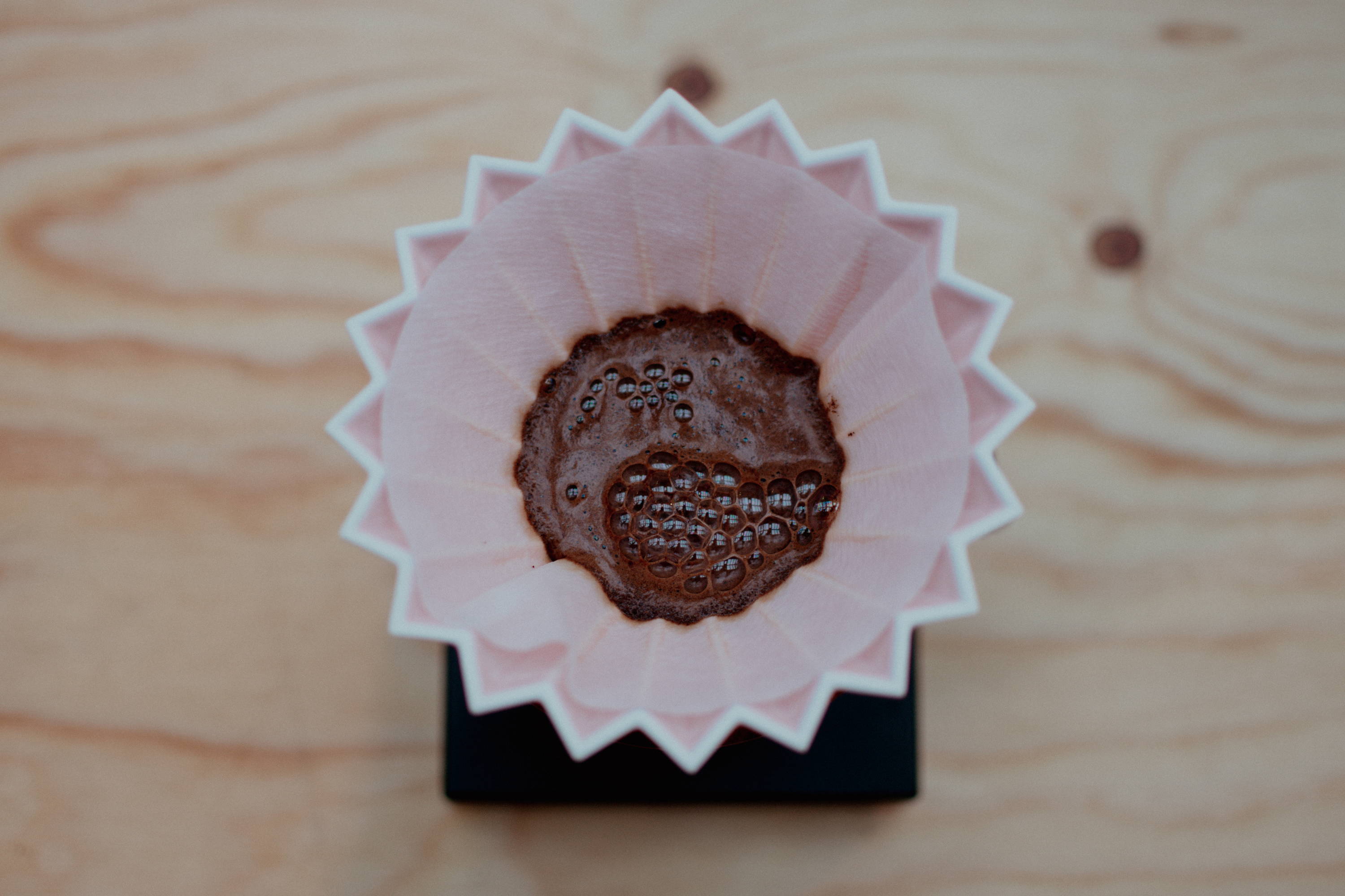 rao spin an einem origami dripper, filterkaffee kurs, zwoo kaffeeschule in köln