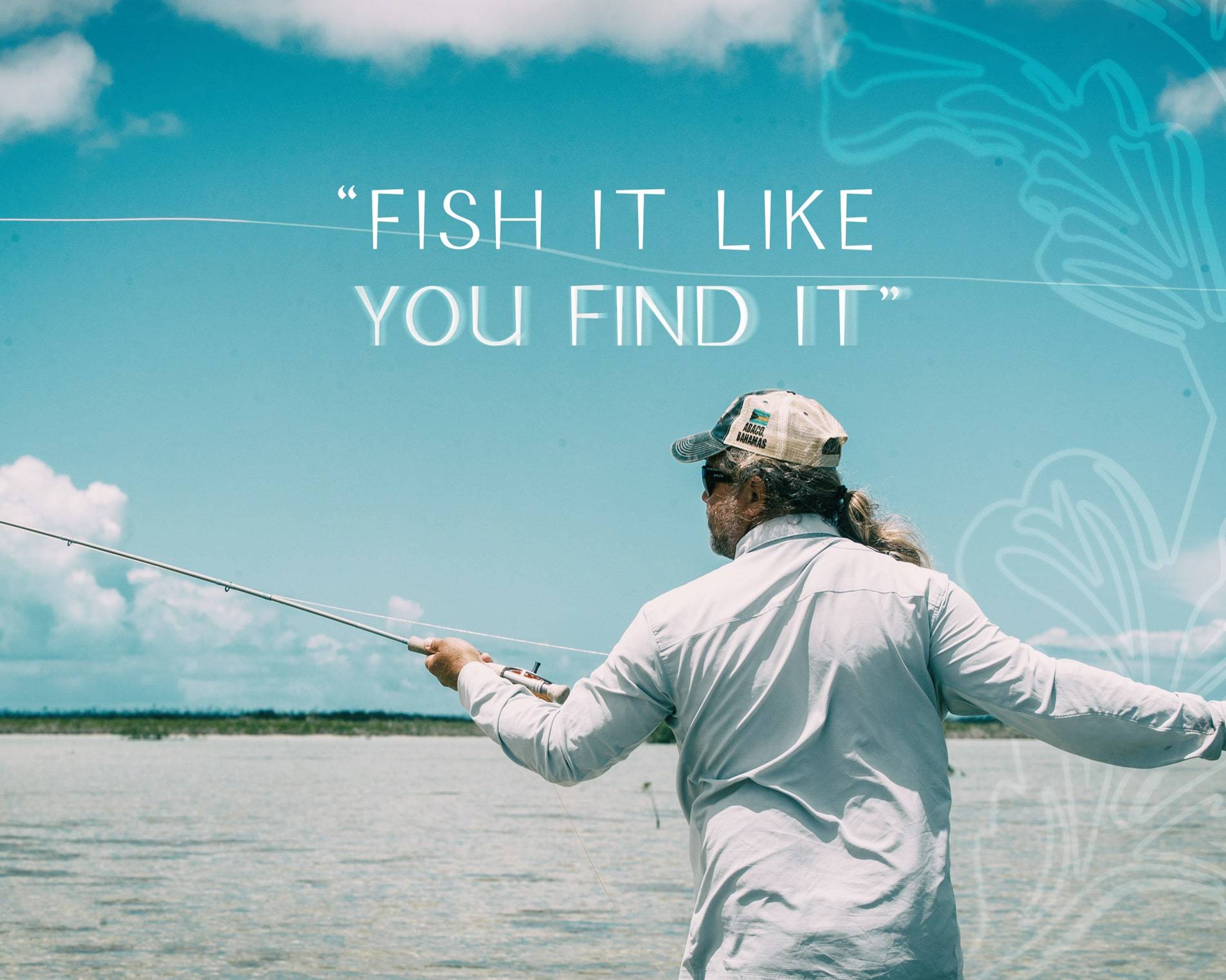 Clint casting the fly rod