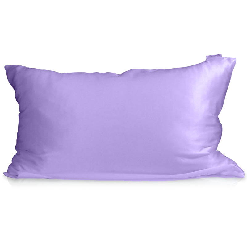 lilac silk pillowcase