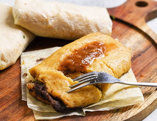 Image of Black Bean, Chile and Cheese tamales