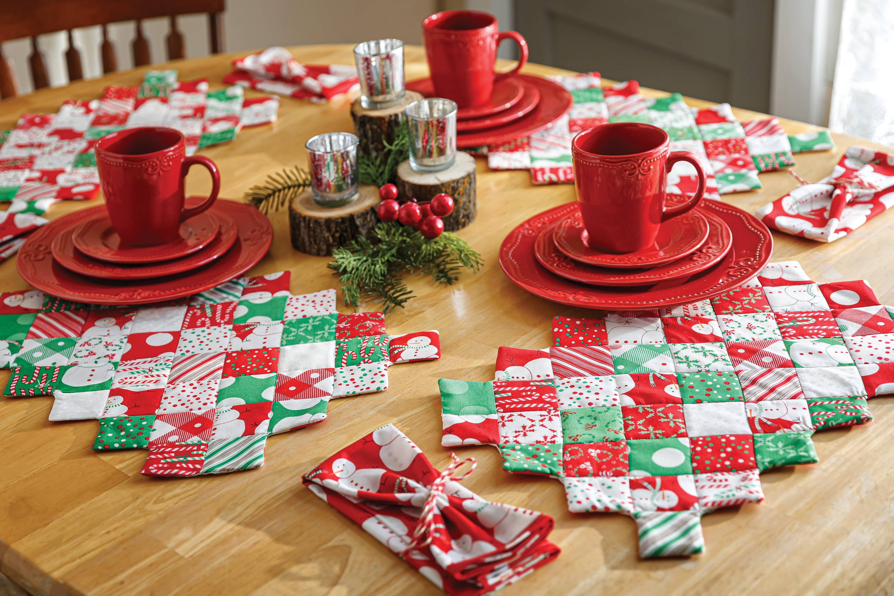Zigzag Placemats and Napkins Pattern