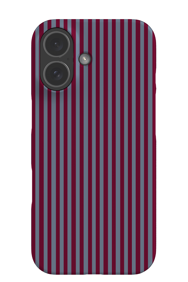 Line Study Stripes Phone Case with Thin Blue and Red Stripes
