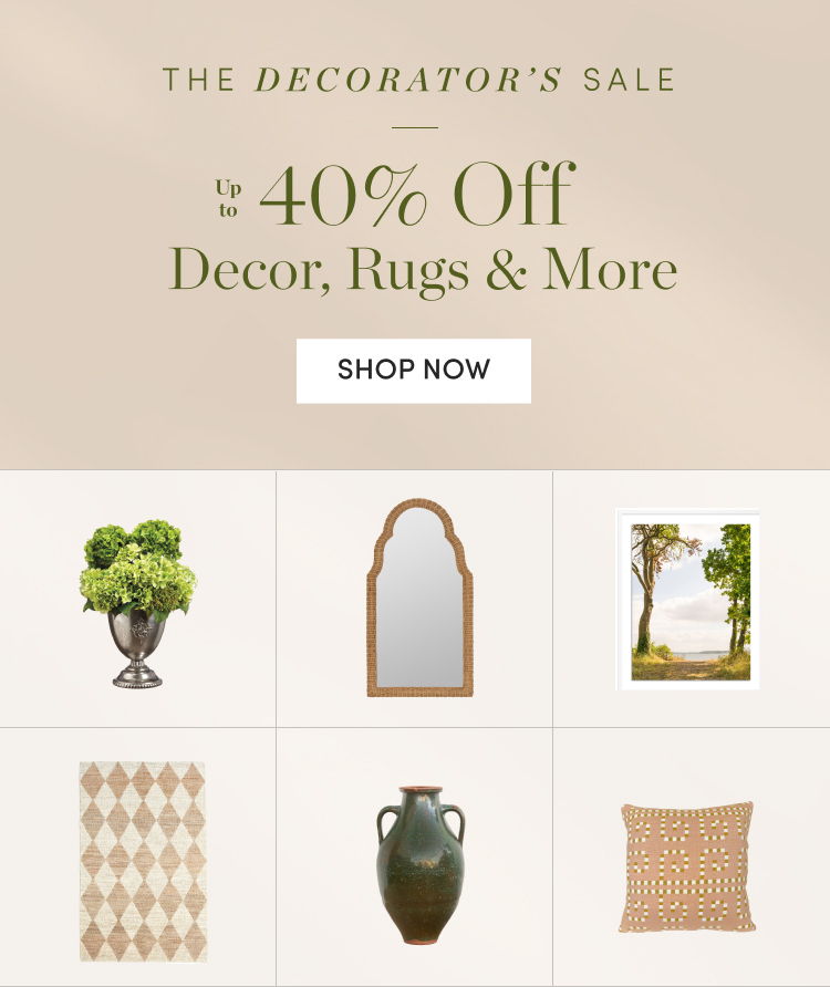 Up to 40% Off Decor, Rugs & More