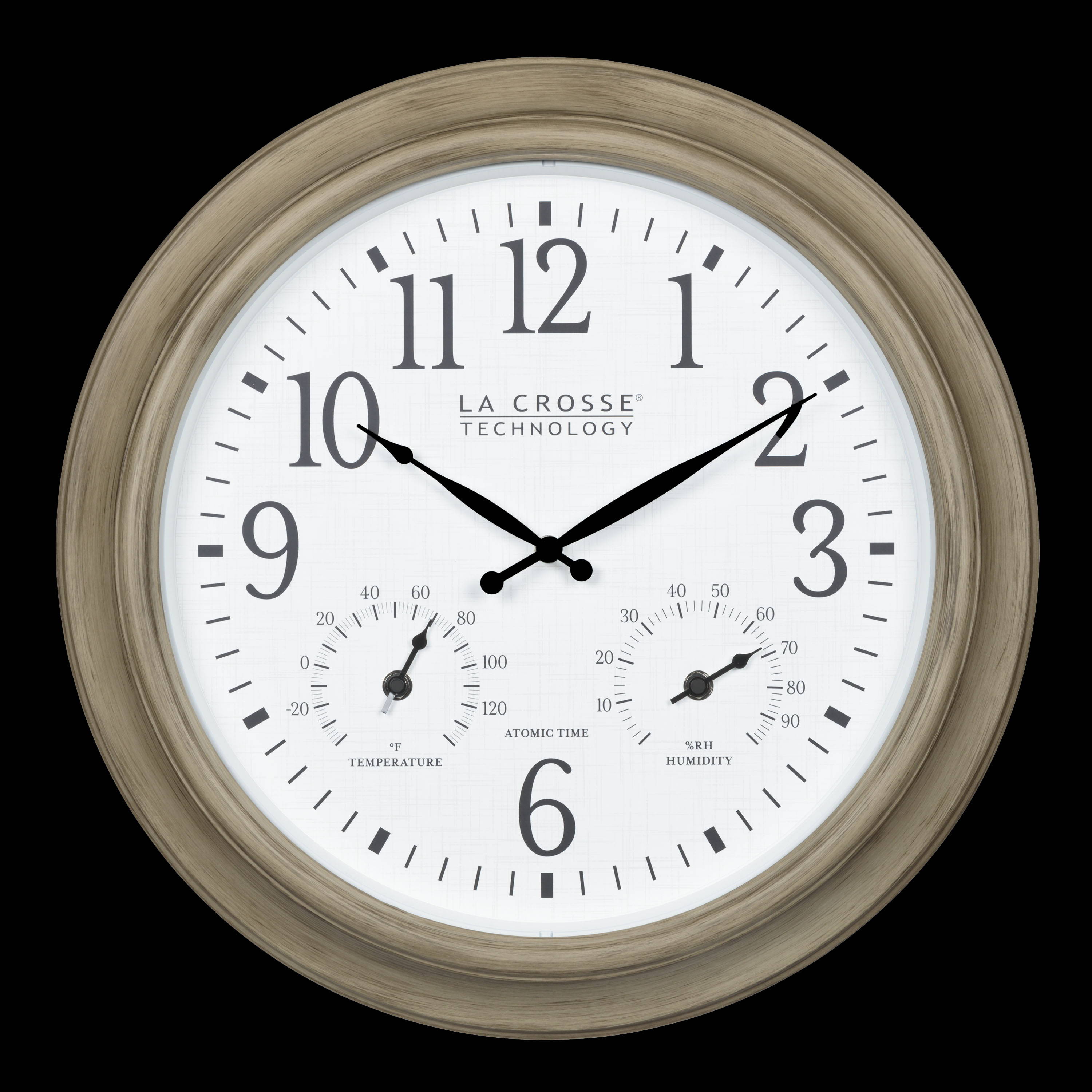 404-18027 18-inch Indoor/Outdoor Atomic Wall Clock