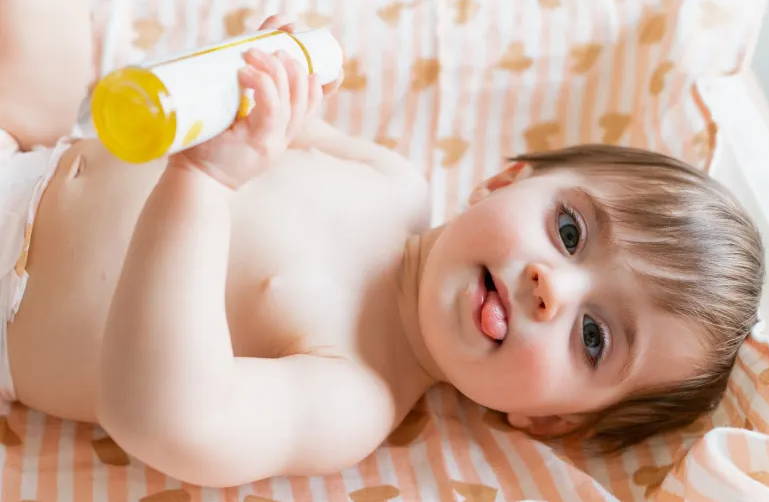 Bio Babyöl Anwendung
