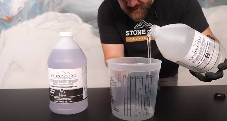 mixing epoxy resin