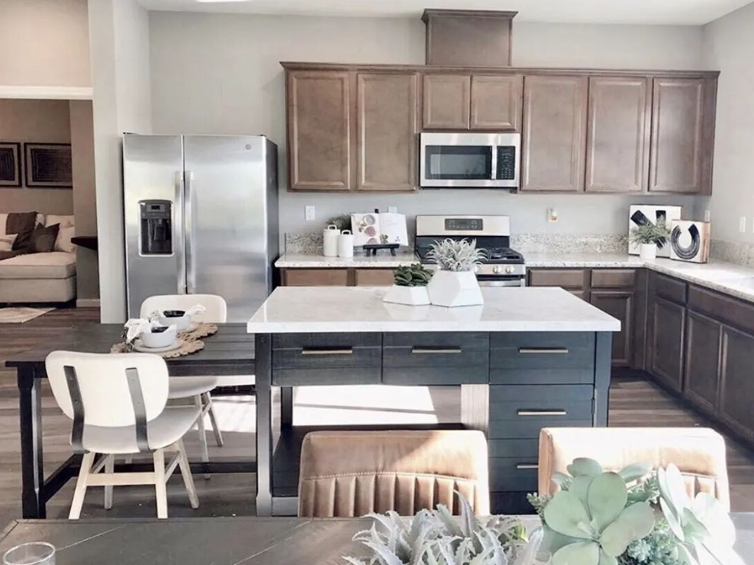 Clients in Calgary with furniture from Showhome