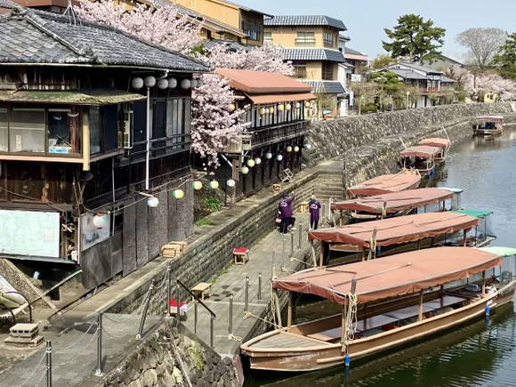 宇治河畔景色
