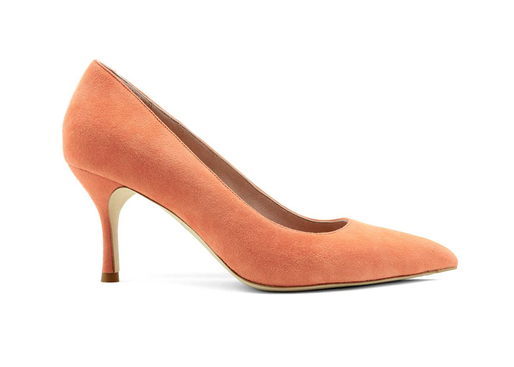 Comfortable Peach Heels | Ally Shoes