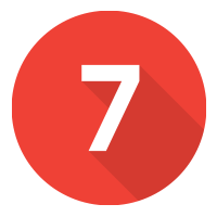Red circle with number 7