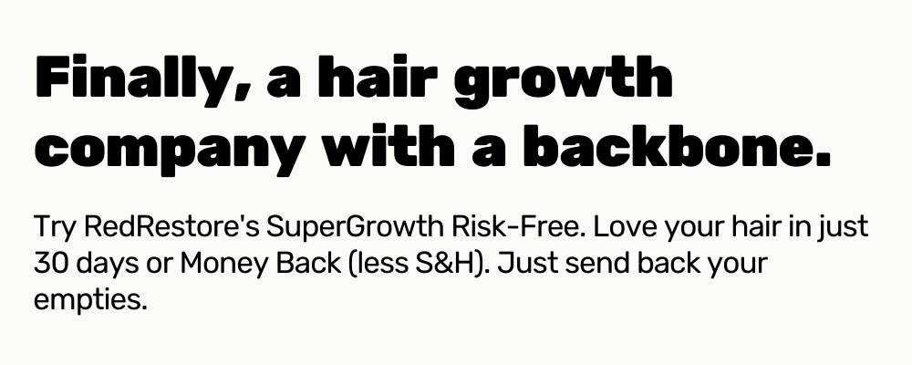 RedRestore super growth hair loss shampoo