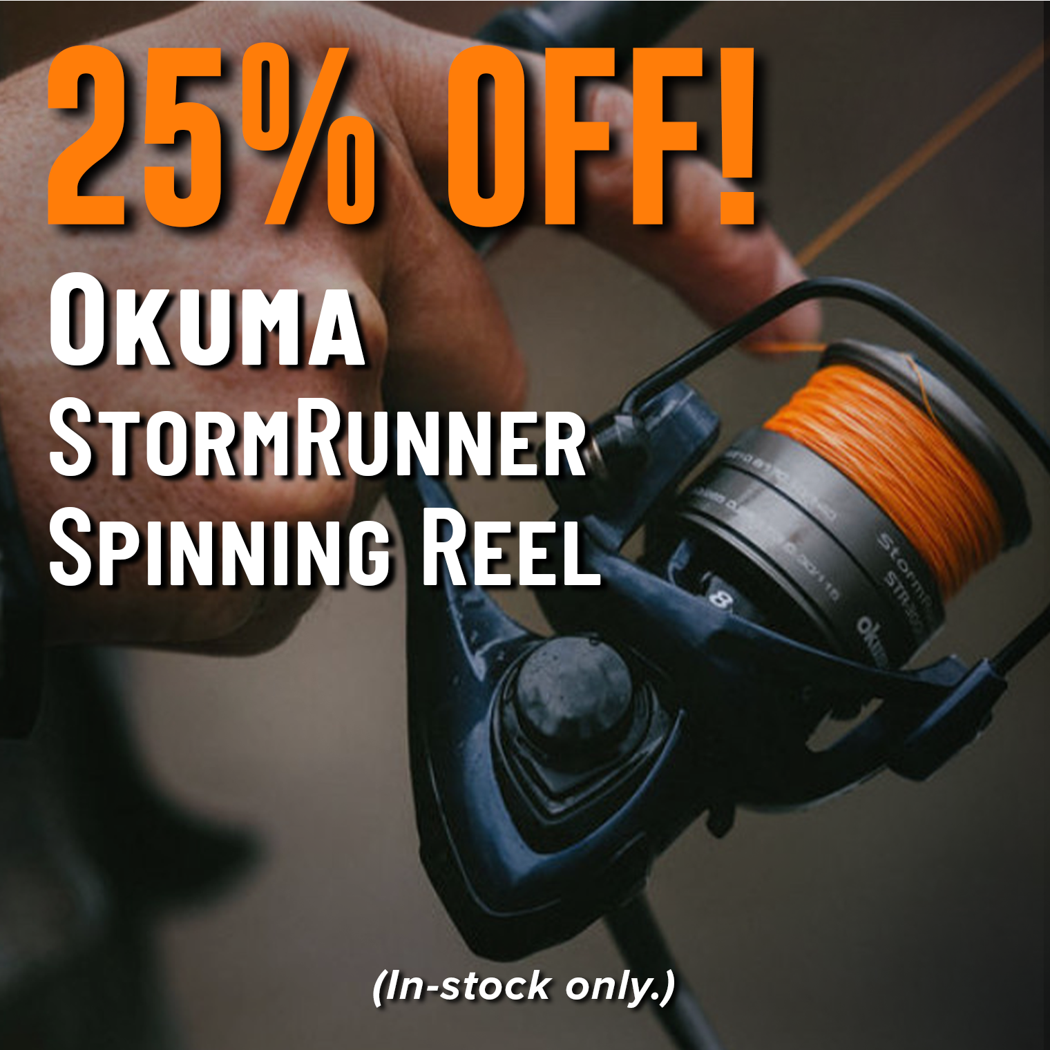 25% Off! Okuma StormRunner Spinning Reel (In-stock only.)