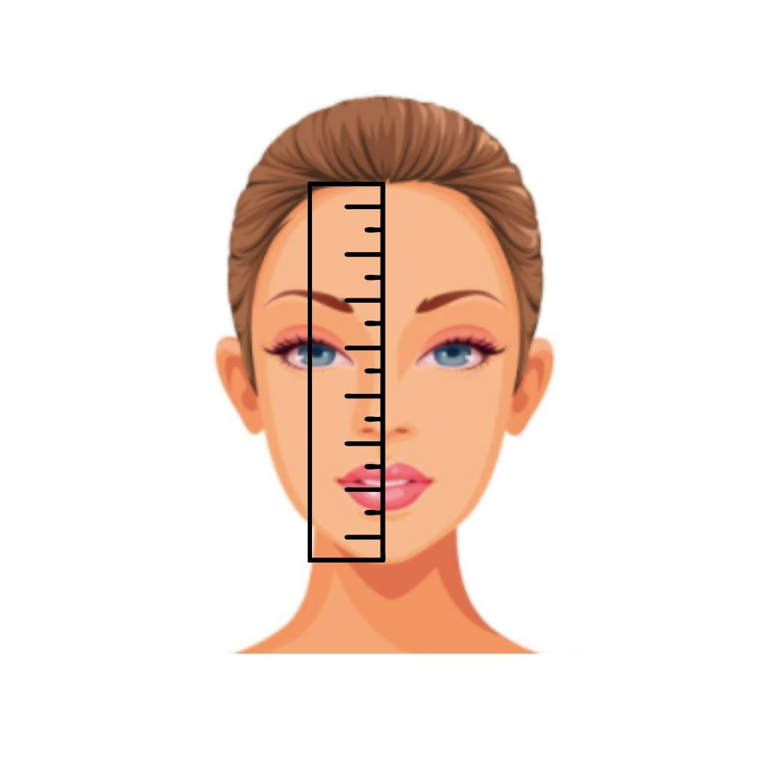 How to measure the face length