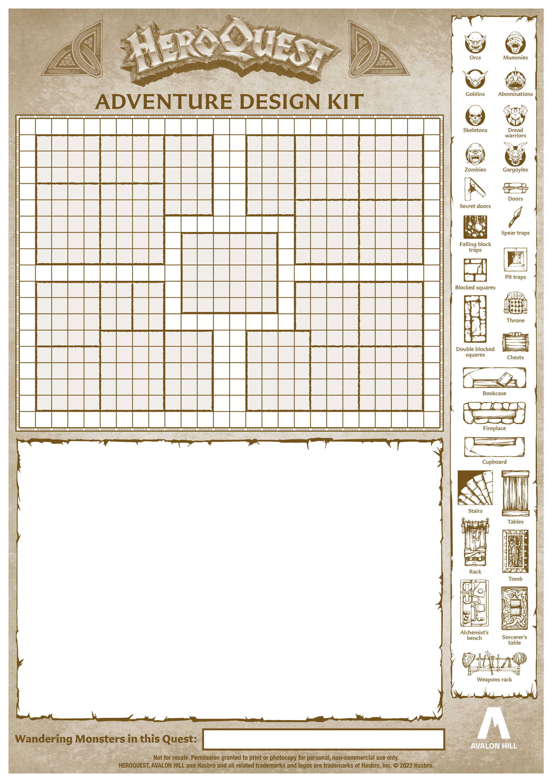 HeroQuest Adventure Design Kit – Hasbro Pulse