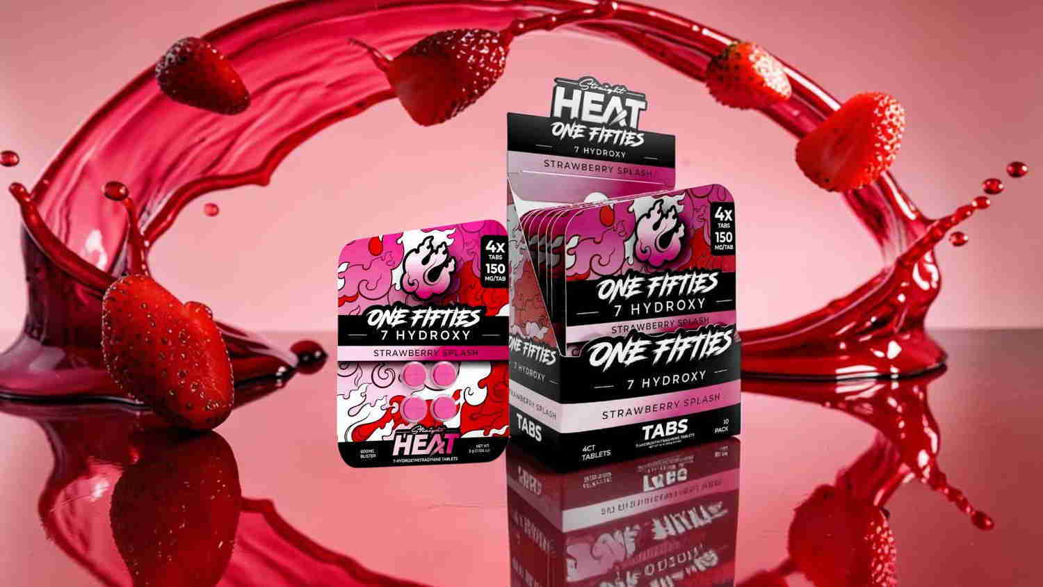 Boxes of energy product with colorful splash background.