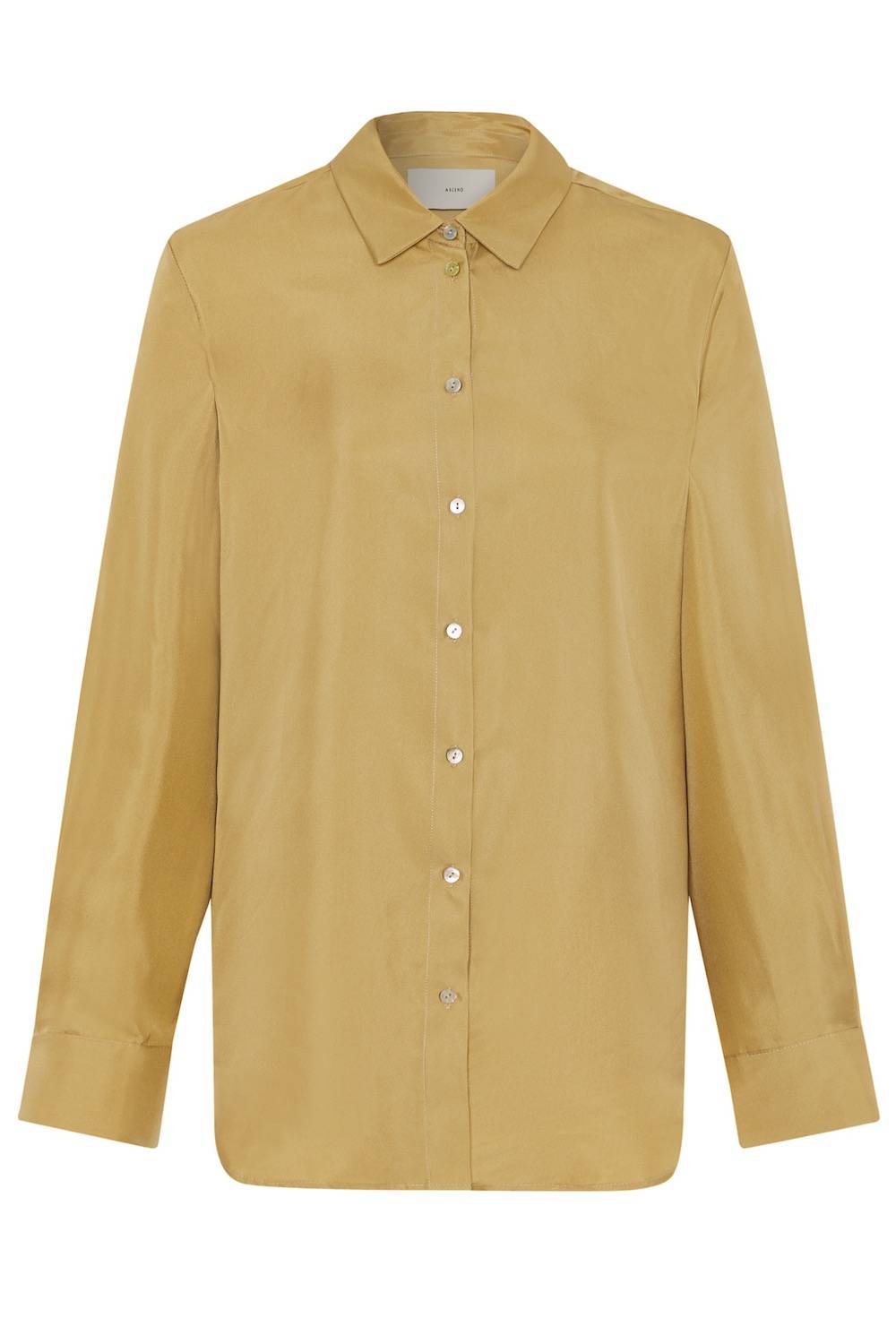 hay tan silk twill pyjama top 