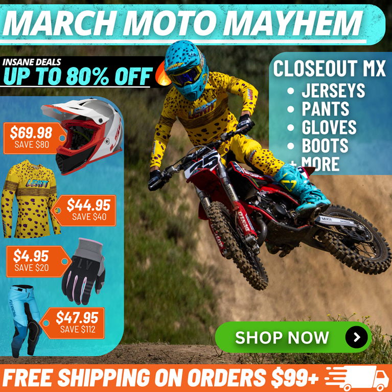 March Moto Mayhem Deals up to 80% off