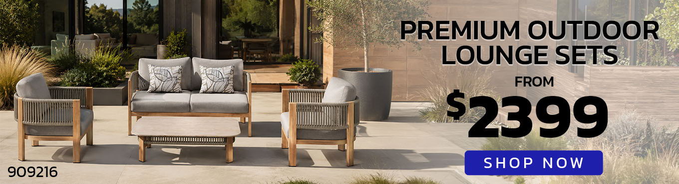 Premium outdoor lounge sets starting at $2399. Shop now.