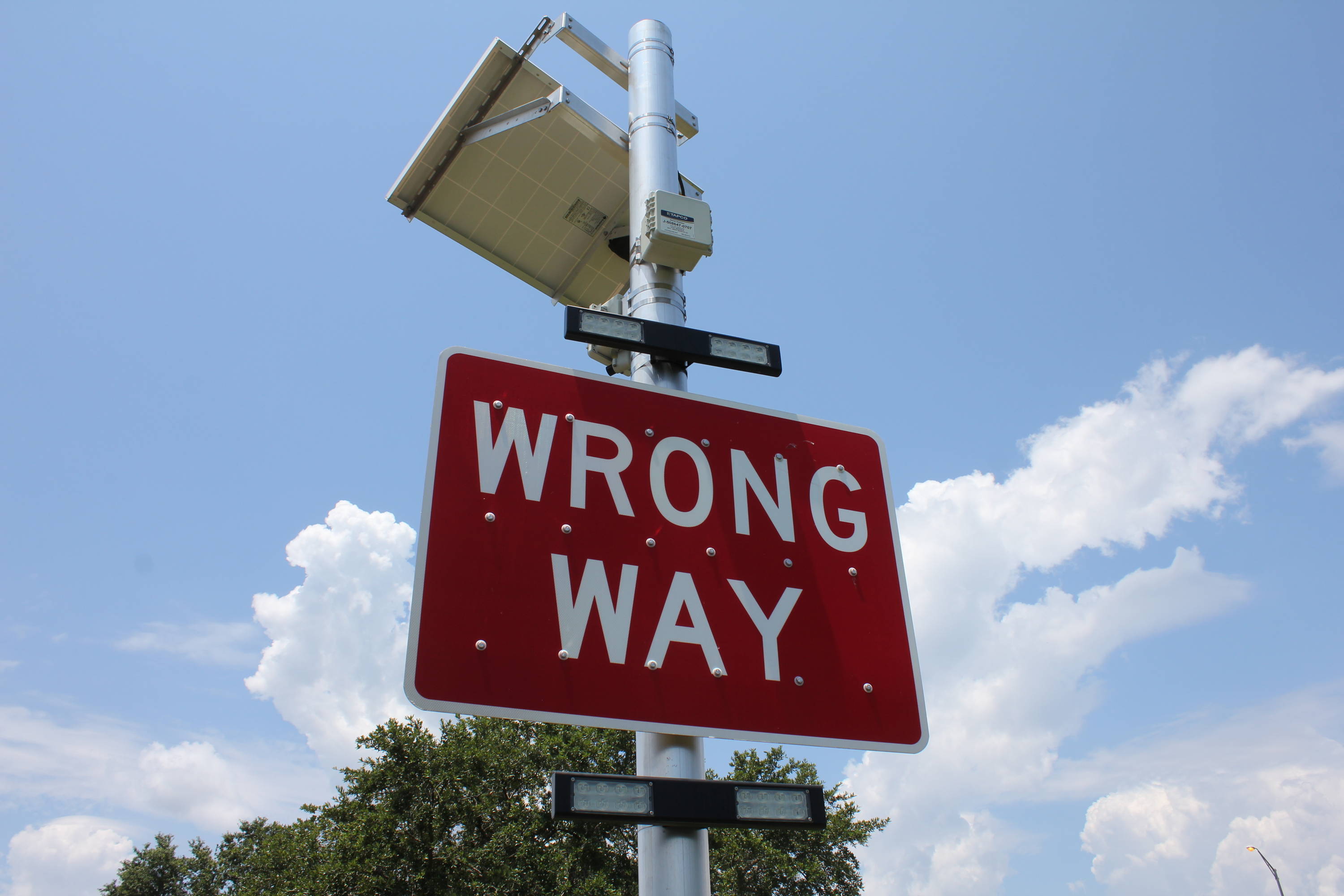 TAPCO Wrong Way Warning System