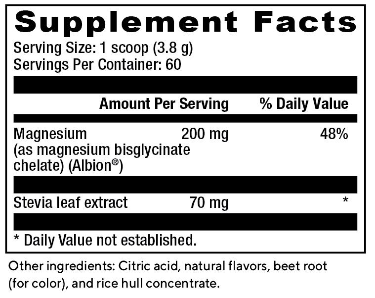 TrueMagnesium label