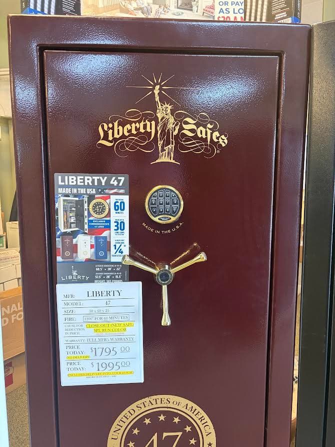 Liberty 47 Closeout burgundy exterior