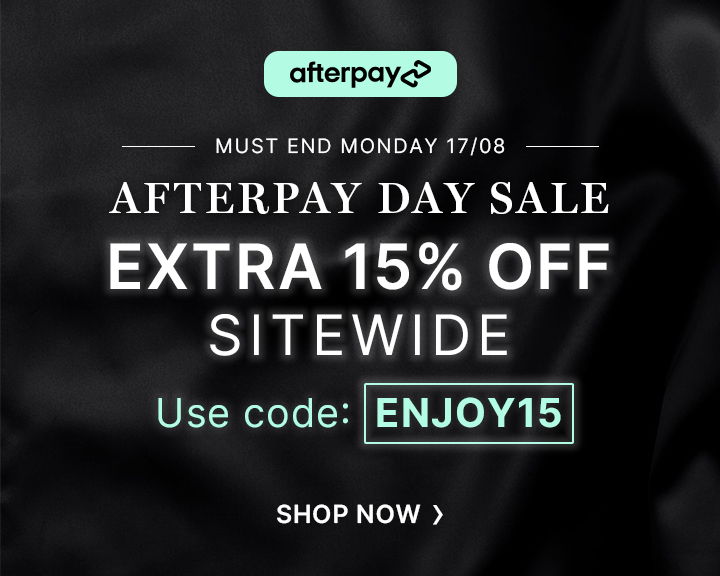 Afterpay Day Sale, extra 15% off sitewide with code ENJOY15