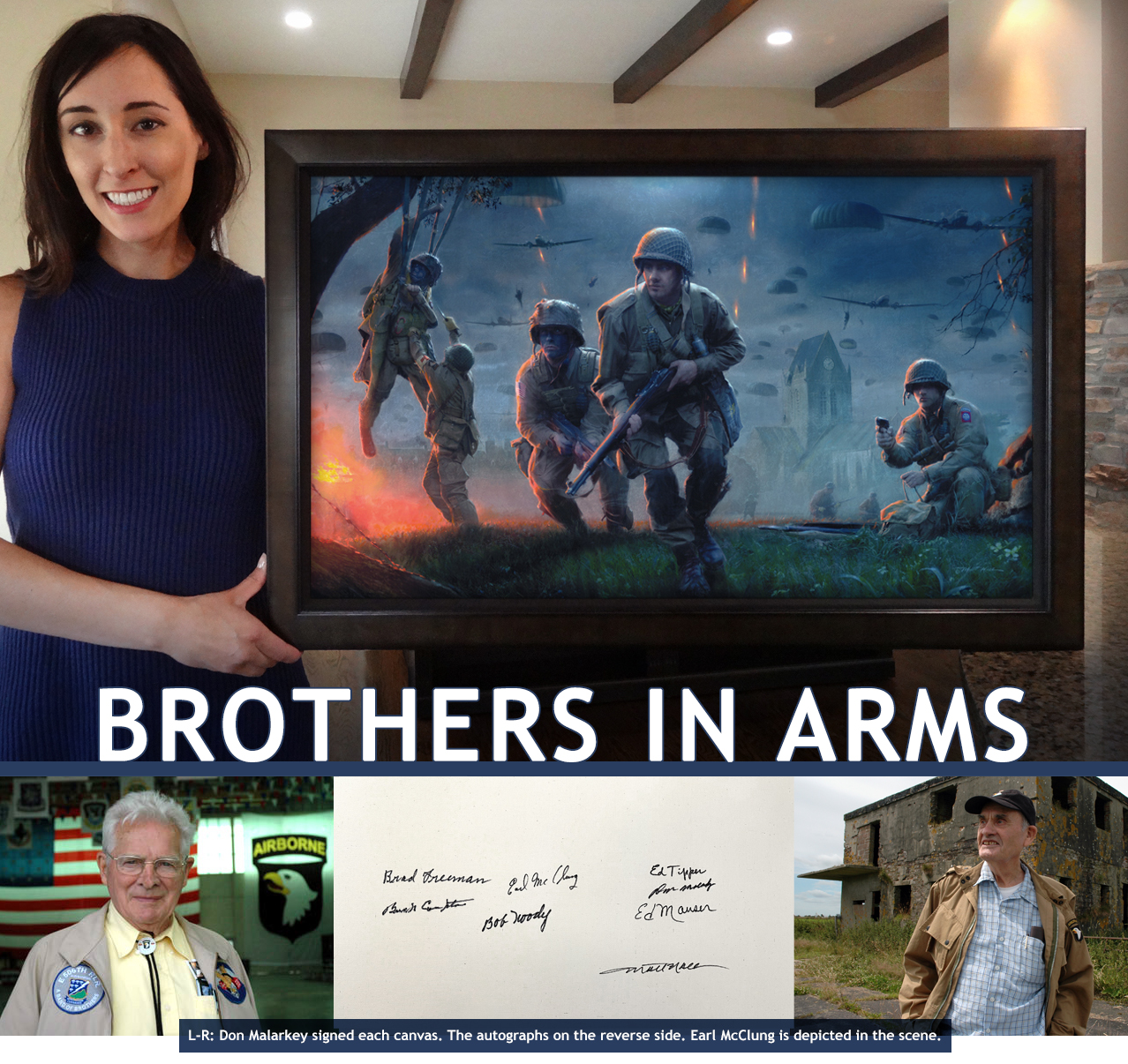 Brothers in Arms canvases by Matt Hall