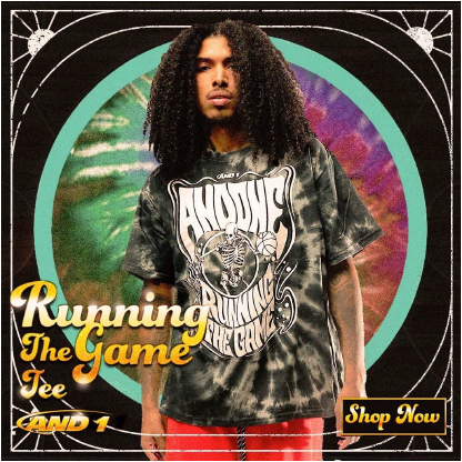 AND1 Running The Game Tie DyeTee Shirts Now Available