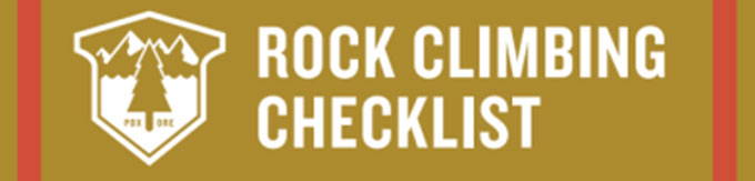 rock climbing checklist