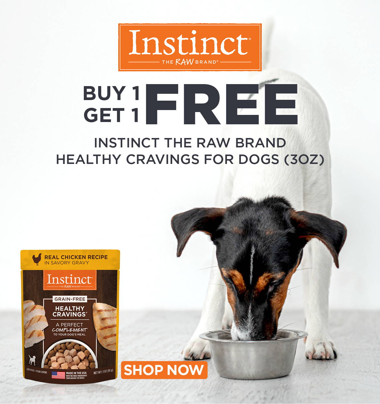 Buy 1, get 1 free Instinct The Raw Brand Healthy Cravings for Dogs (3 oz)