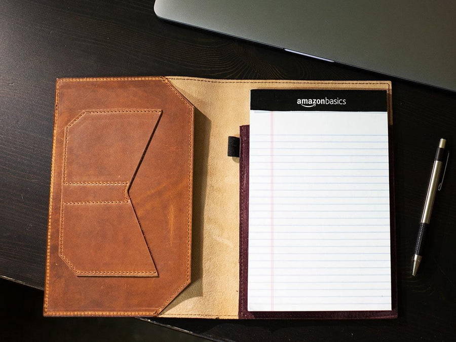 Leather Padfolio in Natural Color