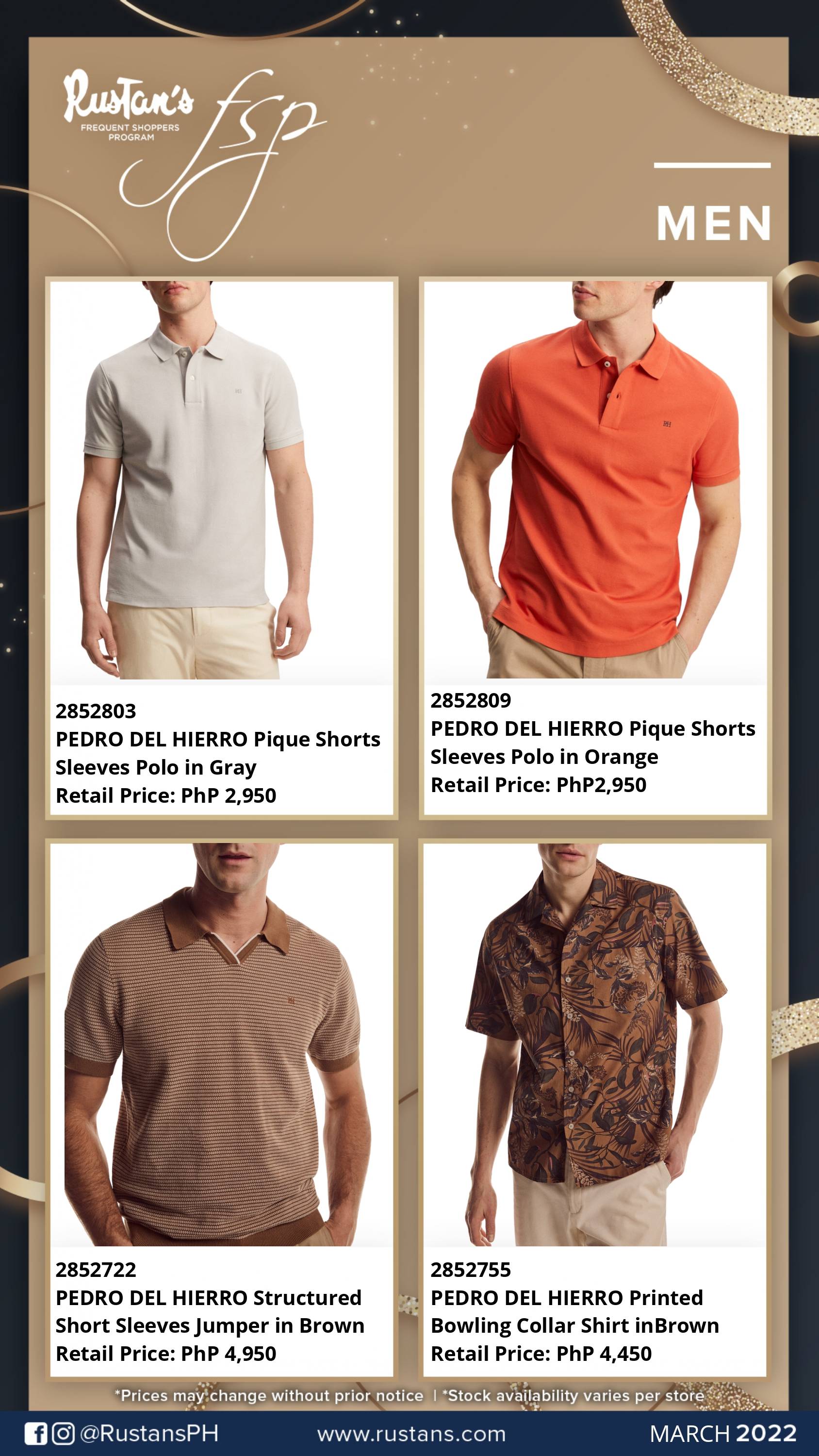 Your FSP Points Are Waiting This Month of March: Men's Fashion ...
