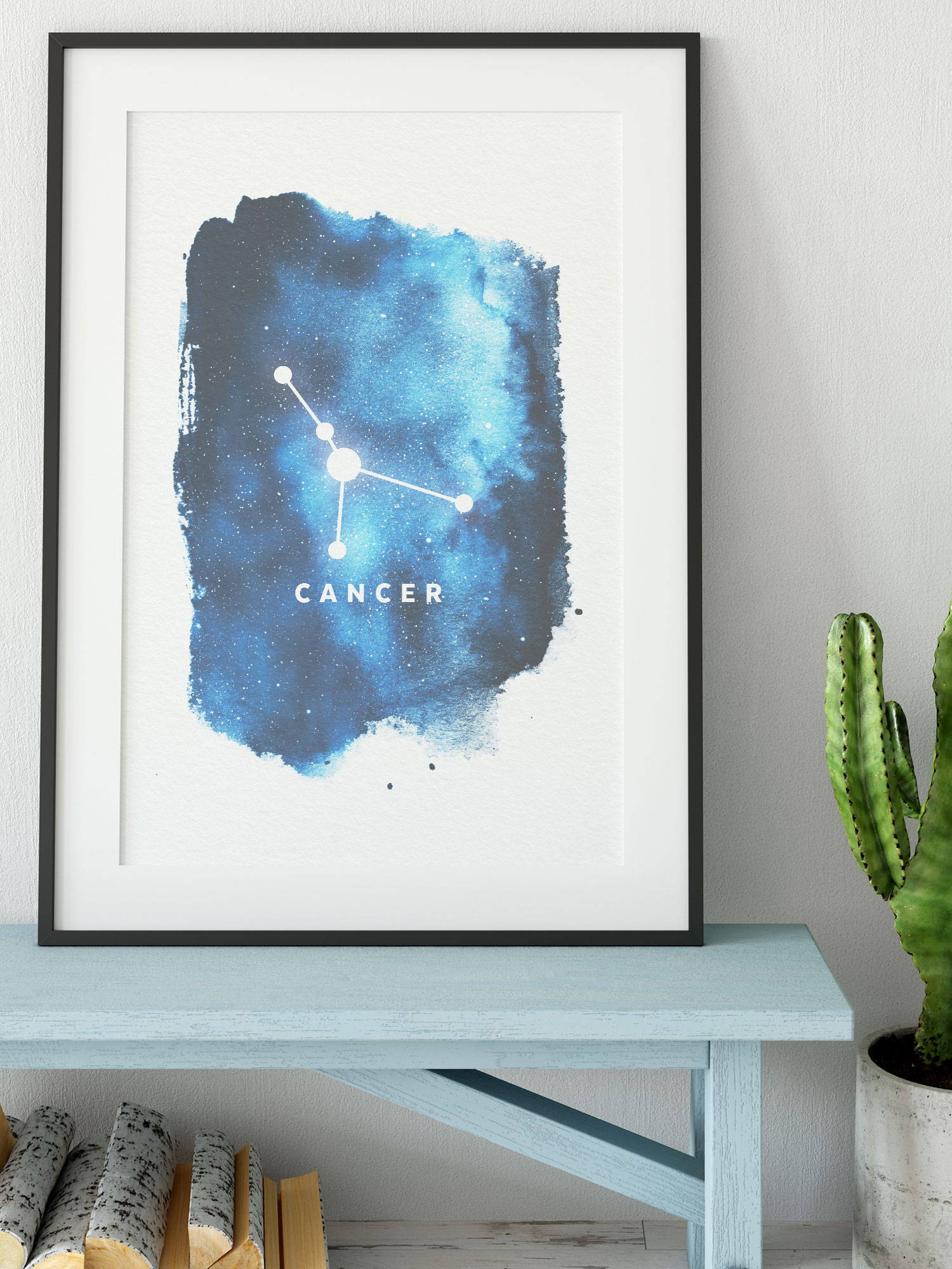 cancer zodiac sign art print