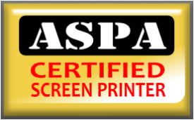Certified Screen Printed from the American Screen Printer Association