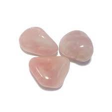 3 pierres de quartz rose