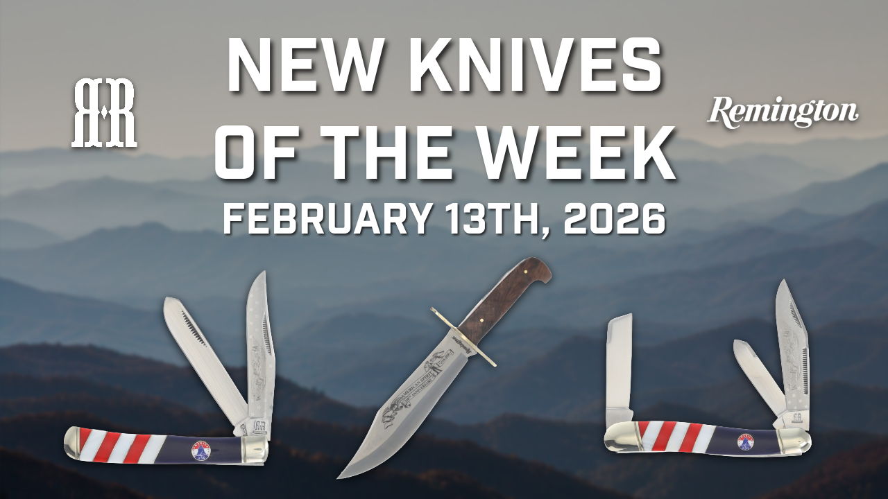 New knives of the week, February 13th, 2026, featuring various knife designs.