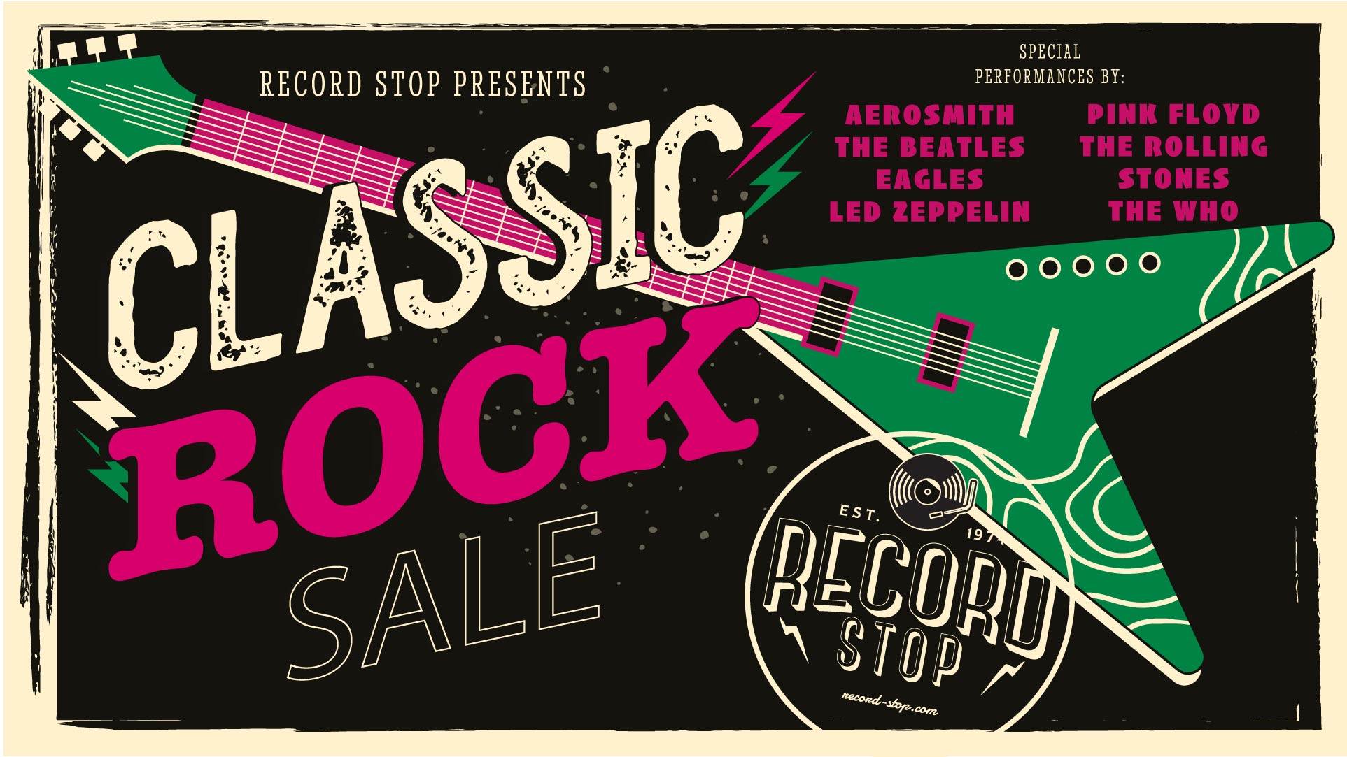 Classic Rock Vinyl Sale at Record Stop