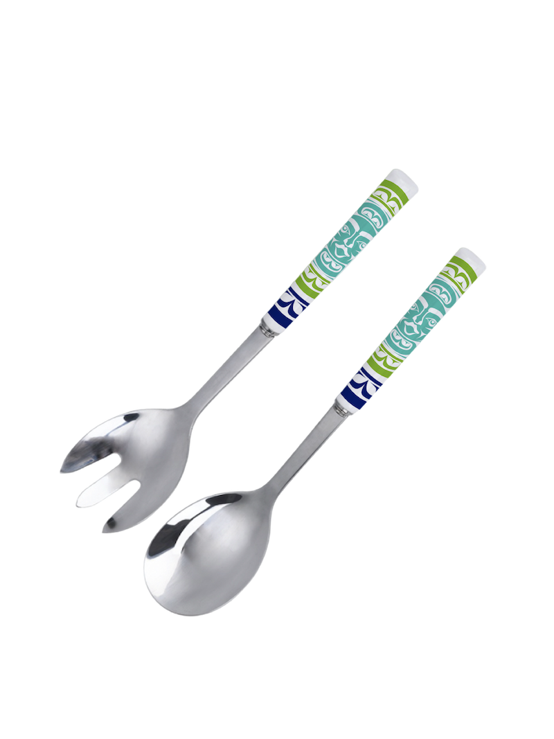 Stainless Steel Salad Server - Moon