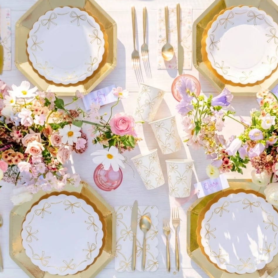 Elegant birthday table setting