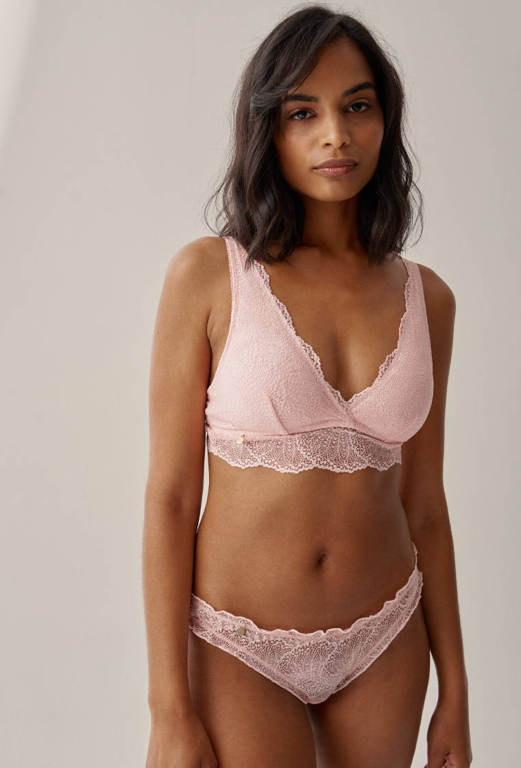  ANMUR Lace Bralette Top Thin Sexy Lingerie Underwire