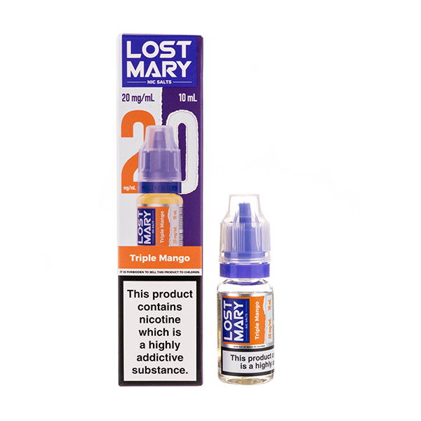 A picture of a Lost Mary Triple Mango Nic Salt E-Liquid