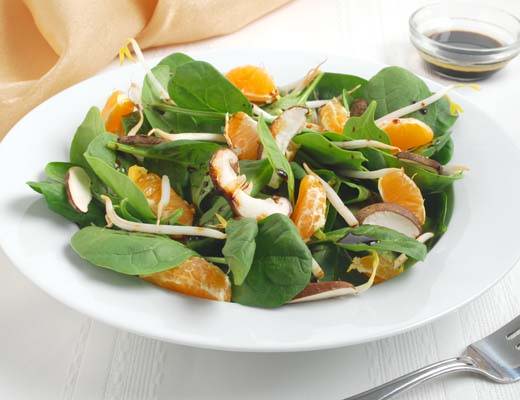 Tangerine Asian Spinach Salad
