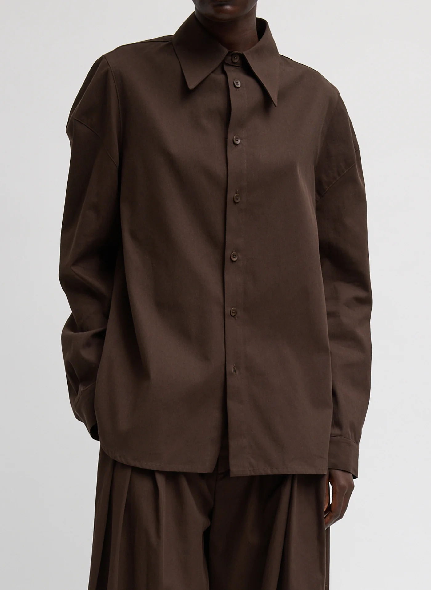 Luxe Spring Twill Hinged Shirt