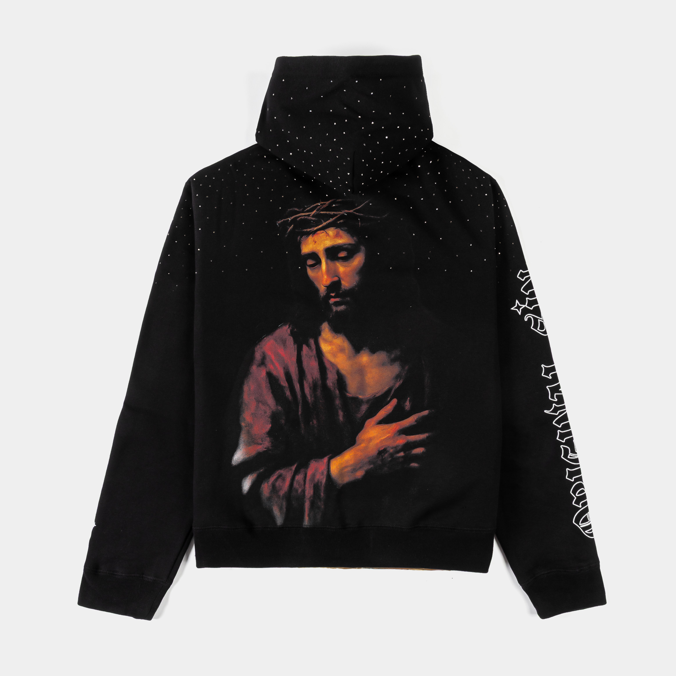 Black hoodie with 