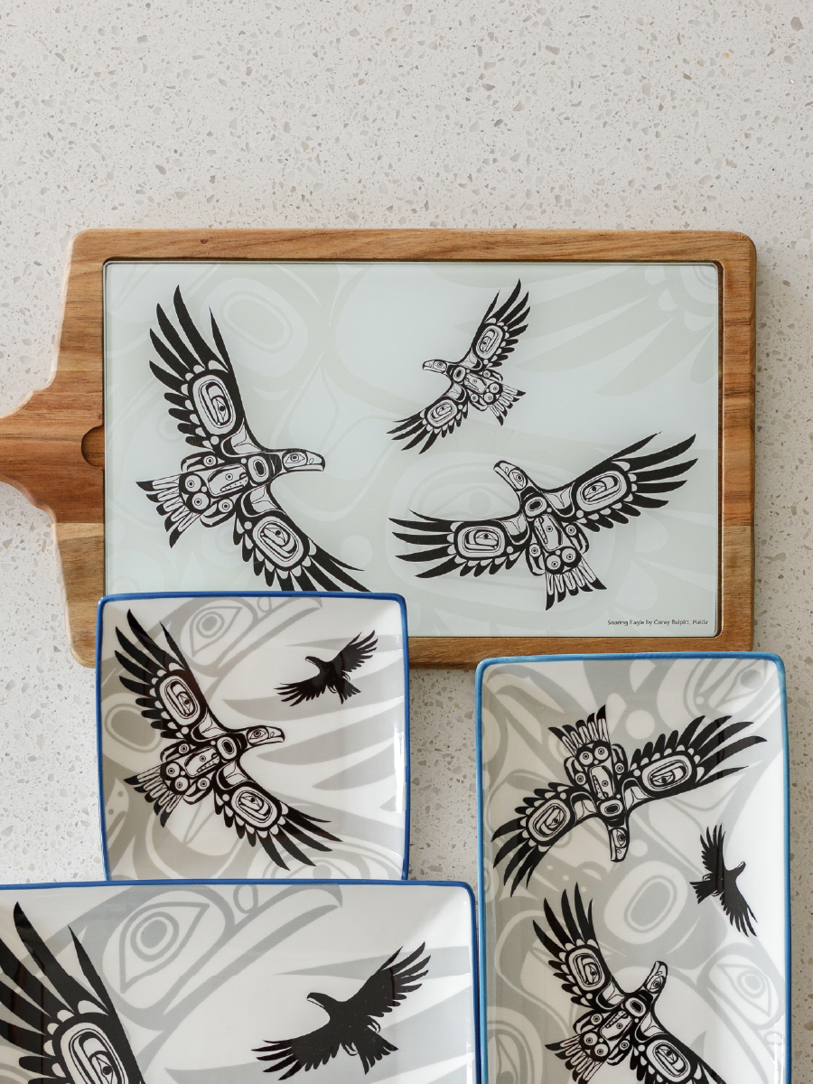 Matriarch Bear Serving Board by Morgan Asoyuf, Ts'msyen (Tsimshian)
