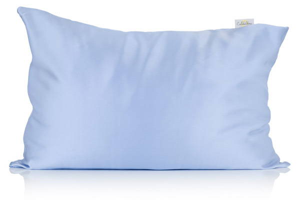 light blue silk pillowcase