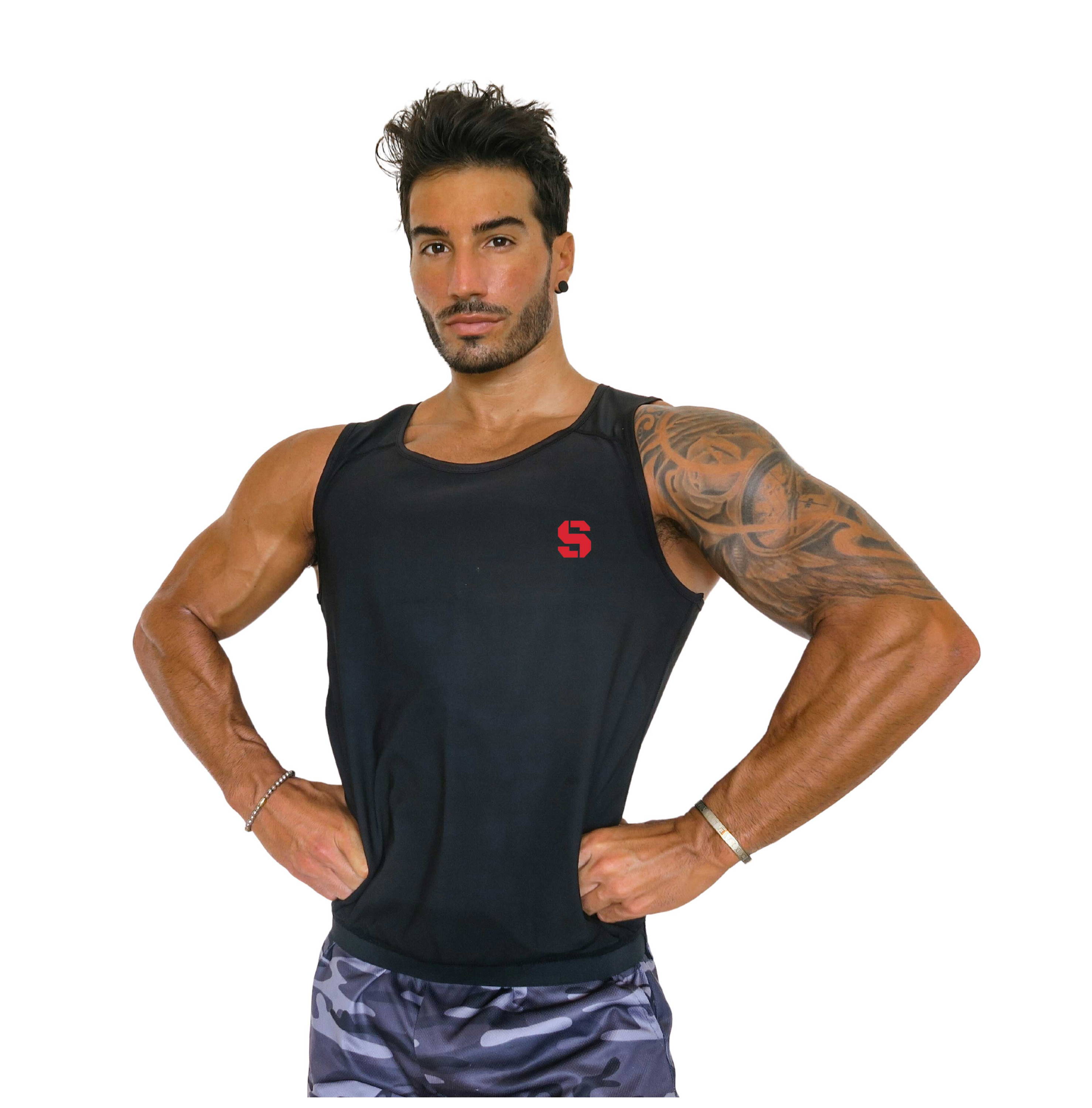 Sweat Maker Men's Premium Slimming Shapewear Workout Sauna Tank Top Vest