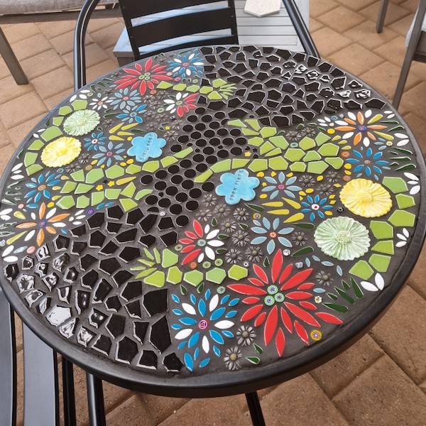 mosaic table by margaret copper