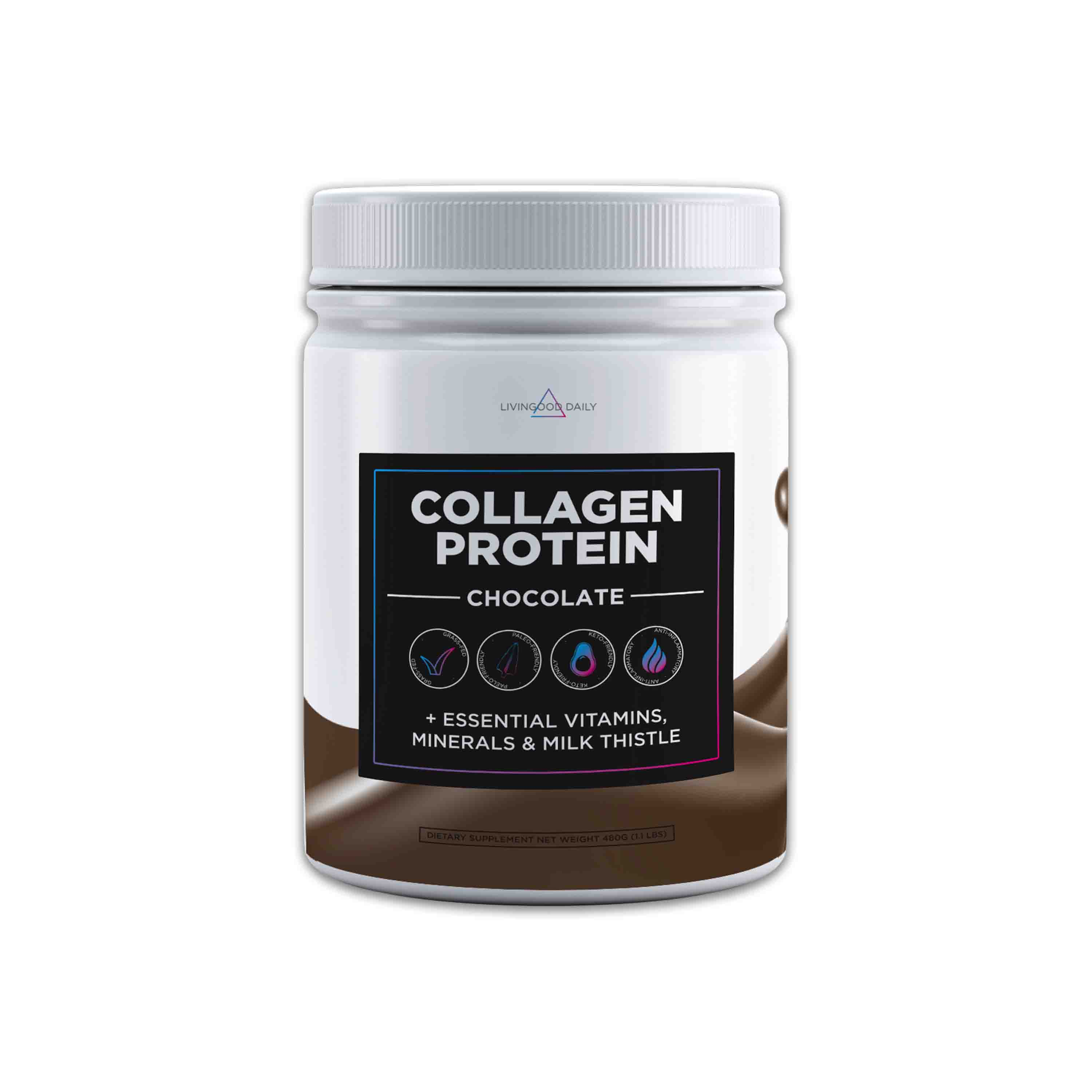 Livingood Daily Collagen + Multi (Chocolate)
