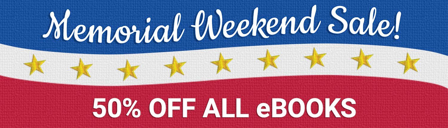 Memorial Weekend Sale! 50% off all eBooks.
